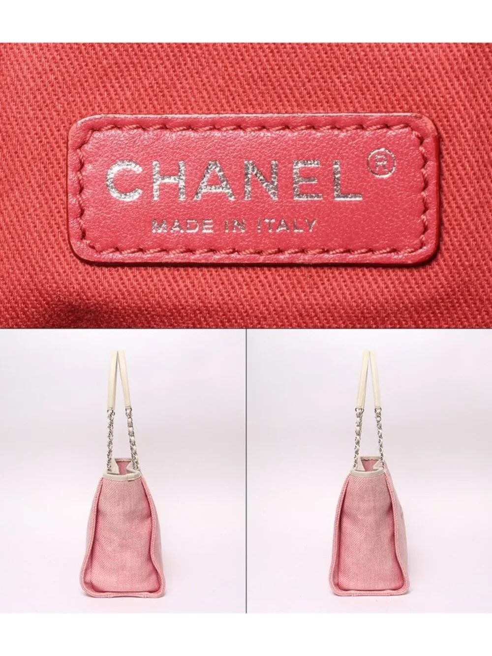 Chanel Tote Shoulder Bag Silver